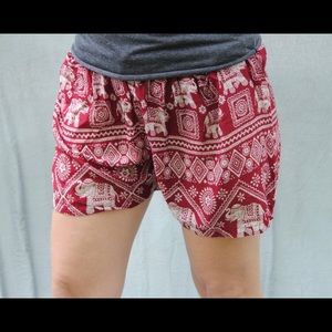 Crimson Elephant Shorts